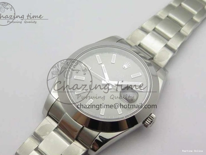 0511 DateJust 41mm 126300 SS Noob 1:1 Best Edition Gray Dial Stick Markers On SS Bracelet A Sustainable 3598